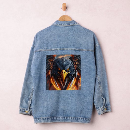"Meadow Serenity: Wildflower Bliss Design" Denim Jacket (Hangar)