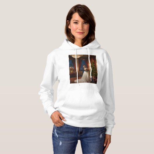 "Meadow Serenity: Wildflower Bliss Design" Hoodie (Voorkant volledig)