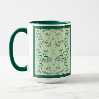 Meadow Soiree Collection Mok Blauw, Geel, Groen.