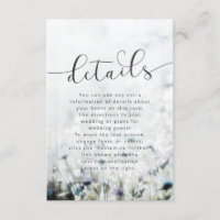 Meadow Song vervagen Wildbloemen Bruiloft Details