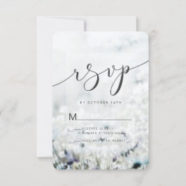 Meadow Song vervagen Wildbloemen in een veld Boho RSVP Kaartje