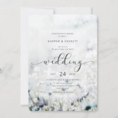 Meadow Song Vervagen Wildflower Boho Bruiloft Kaart (Voorkant)