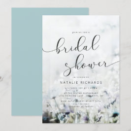 Meadow Song vervagen Wildflower Boho Vrijgezellenf Kaart