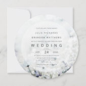 Meadow Song vervagen Wildflower Circle Bruiloft Kaart (Voorkant)