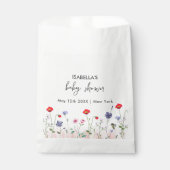 Meadow Summer Wildflower Baby shower Bedankzakje (Voorkant)