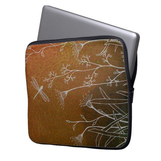 Meadow Surprises Electronics Bag Laptop Sleeve (Voorkant Links)