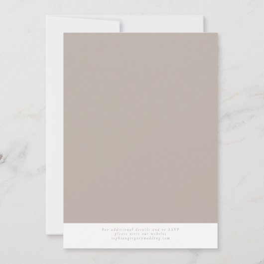 Meadow Vines Invitation Kaart (Achterkant)