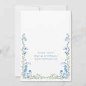 Meadow Waterverf Wildflowers repetitie diner Kaart (Achterkant)