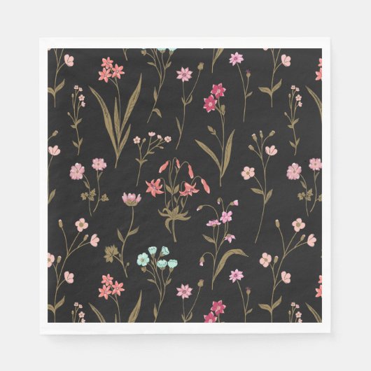 Meadow Whisper veelkleurig Servet (Voorkant)