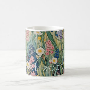 Meadow Whispers: Pastel Wildflowers Koffiemok