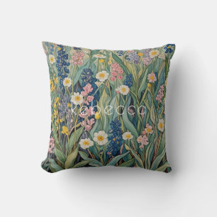 Meadow Whispers: Pastel Wildflowers Kussen