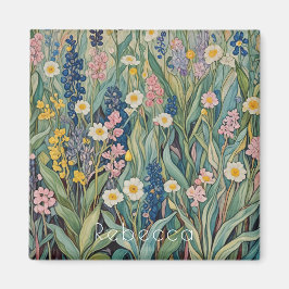 Meadow Whispers: Pastel Wildflowers Magneet