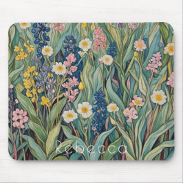 Meadow Whispers: Pastel Wildflowers Muismat