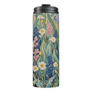 Meadow Whispers: Pastel Wildflowers Thermosbeker