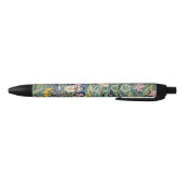 Meadow Whispers: Pastel Wildflowers Zwarte Inkt Pen (Bodem)