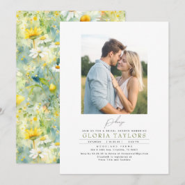 Meadow Wildbloemen Summer Boho Vrijgezellenfeest F Kaart