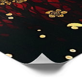 Meadow wilde bloem modern poster (Hoek)