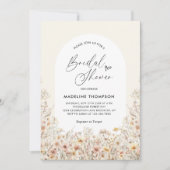 Meadow Wildflower Arch Hart Script Vrijgezellenfee Kaart (Voorkant)