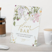 Meadow Wildflower Bloem Bar Teken Reclamebord Met Voetstuk (Insitu)