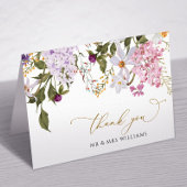 Meadow Wildflower bruiloft bedankje Bedankkaart