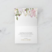 Meadow Wildflower bruiloft bedankje Bedankkaart (Binnen)