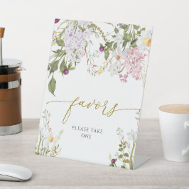 Meadow Wildflower Douche Favorieten Sign Reclamebord Met Voetstuk