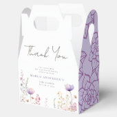 Meadow Wildflower Field Baby shower Woodland Bedankdoosjes (Geopend)