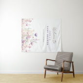 Meadow Wildflower Field Baby shower Woodland Wandkleed (In Situ (horizontaal))