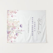 Meadow Wildflower Field Baby shower Woodland Wandkleed (Voorkant (horizontaal))