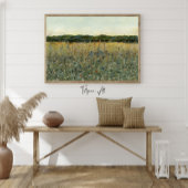 Meadow Wildflower Field  schilderij Poster