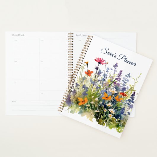 Meadow Wildflower Gepersonaliseerde Planner (Display)