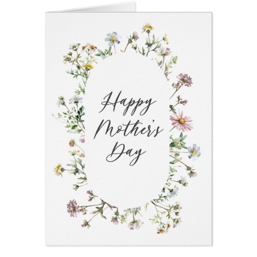 Meadow Wildflower Moederdag (Voorkant)