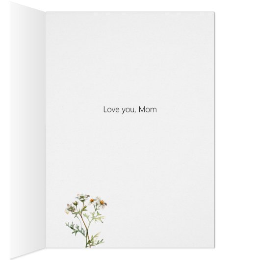 Meadow Wildflower Moederdag (Binnen (Rechts))