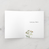 Meadow Wildflower Moederdag Folie Wenskaart (Binnenlaag)