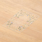 Meadow Wildflower rustieke Boho bruiloft Acryl Uitnodigingen (Laagn)
