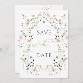 Meadow Wildflower rustieke Boho foto bruiloft Save The Date