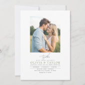 Meadow Wildflower Summer Boho Wedding Photo Kaart (Voorkant)