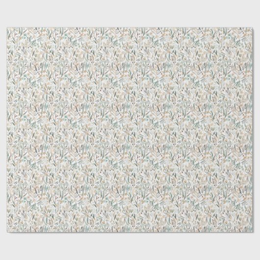 Meadow Wildflower: Waterverf charme. Cadeaupapier (Vlak)