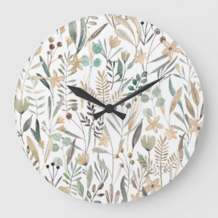 Meadow Wildflower: Waterverf charme. Grote Klok