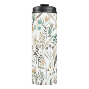 Meadow Wildflower: Waterverf charme. Thermosbeker