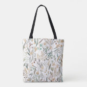 Meadow Wildflower: Waterverf charme. Tote Bag (Achterkant)