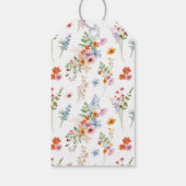 Meadow Wildflower Wedding Thank You Favor Cadeaulabel (Achterkant)