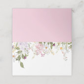 Meadow Wildflowers Bruiloft Plaatskaartje (Buitenkant ongevouwen)