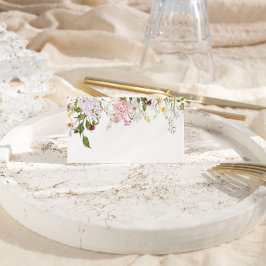 Meadow Wildflowers Bruiloft Plaatskaartje