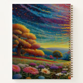 Meadow Wildflowers Colorful Art Notitieboek (Achterkant)