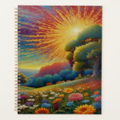 Meadow Wildflowers Colorful Art Planner (Voorkant)