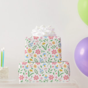 Meadow Wildflowers Patroon Cadeaupapier