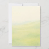 Meadow Wildflowers Waterverf Natuur bruiloft Kaart (Achterkant)