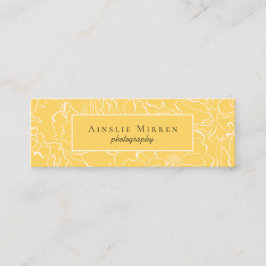 Meadow Yellow Simply Floral Mini Visitekaartje