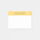 Meadow Yellow Simply Floral Personalized Post-it® Notes (Voorkant)